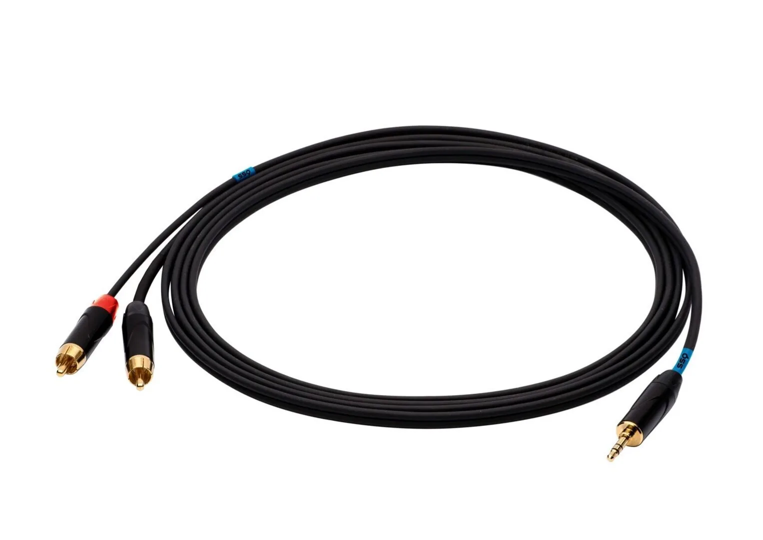 20230411162134_bde36b04 Καλώδιο 3.5mm male - 2x RCA male Μαύρο 3m (SS-1423) - Image 1