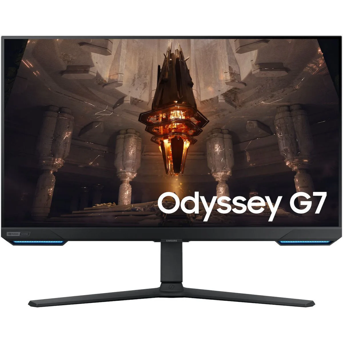 Samsung Odyssey G7 IPS HDR Gaming Monitor 32" 4K 3840x2160 144Hz με Χρόνο Απόκρισης 1ms GTG - Image 1
