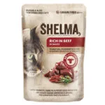 Shelma Υγρή Τροφή για Γάτες σε Φακελάκι με Βοδινό χωρίς Σιτηρά 85gr