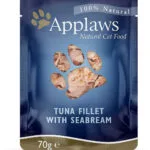 Applaws Natural Cat Food Υγρή Τροφή για Ενήλικες Γάτες σε Φακελάκι με Τόνο χωρίς Σιτηρά 70gr