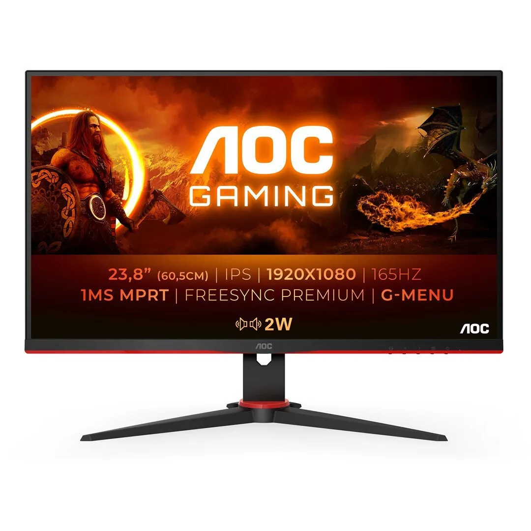 AOC 24G2SPAE IPS Gaming Monitor 23.8" FHD 1920x1080 165Hz με Χρόνο Απόκρισης 4ms GTG - Image 1