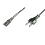 Digitus Euro - IEC C7 Cable 1.8m Μαύρο AK-440104-018-S