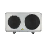 G3Ferrari G10122 312535 Επιτραπέζια Εστία Εμαγιέ Διπλή Inox