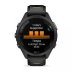 Garmin Forerunner 265s 42mm Αδιάβροχο Smartwatch με Παλμογράφο (Black/Amp Yellow)