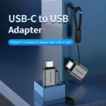 Vention Μετατροπέας USB-C male σε USB-A female Γκρι 1τμχ CDQH0