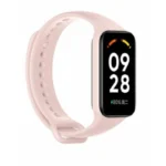 Xiaomi Λουράκι Σιλικόνης με Pin Ροζ (Xiaomi Redmi Band 2) BHR6975GL