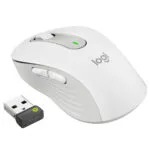 Logitech Signature M650 L For Business Ασύρματο Bluetooth Ποντίκι Off-white Large