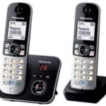Panasonic KX-TG6862 Ασύρματο Τηλέφωνο Duo Μαύρο