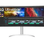 LG Ultrawide Ultrawide IPS HDR Curved Monitor 37.5" QHD 3840x1600 με Χρόνο Απόκρισης 5ms GTG
