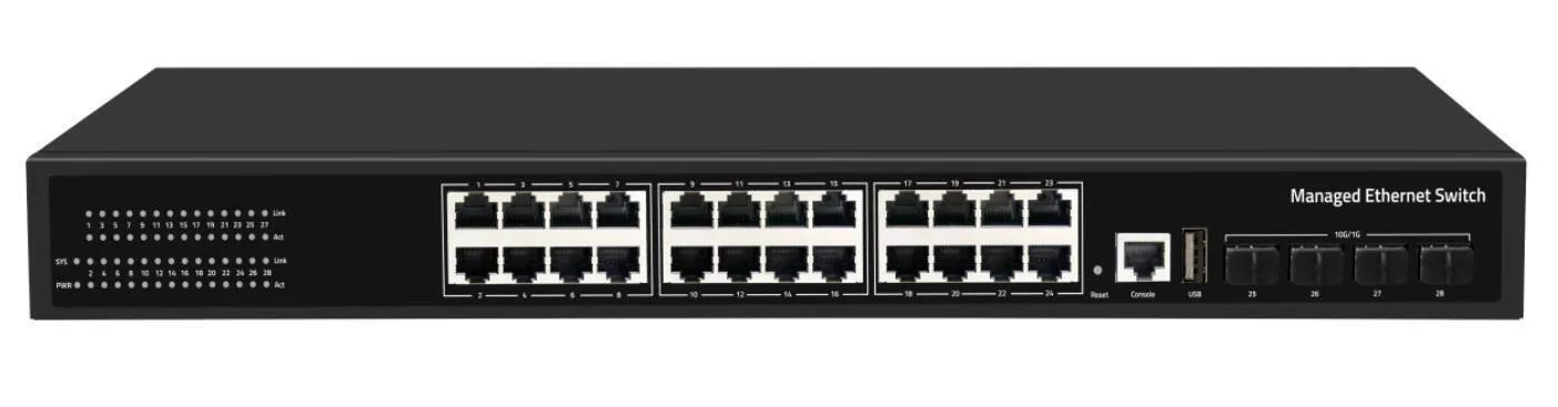 Cudy GS5024S4 Managed L3 Switch με 24 Θύρες Gigabit (1Gbps) Ethernet και 4 SFP Θύρες - Image 1