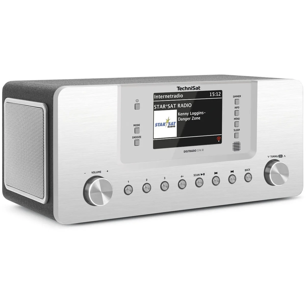 Technisat DigitRadio 574 IR Επιτραπέζιο Ραδιόφωνο Ρεύματος DAB+ με Bluetooth και USB Ασημί - Image 1