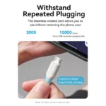 Vention Regular USB 2.0 to micro USB Cable Λευκό 1m (CTIWF)