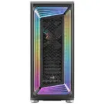 Aerocool Interstellar Gaming Midi Tower Κουτί Υπολογιστή με Πλαϊνό Παράθυρο και RGB Φωτισμό Μαύρο