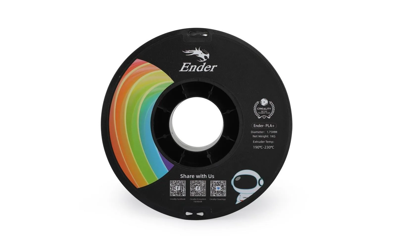 20230510090918_1b71e622 Creality3D EN PLA 3D Printer Filament 1.75mm Μαύρο 1kg 3301010306 - Image 1