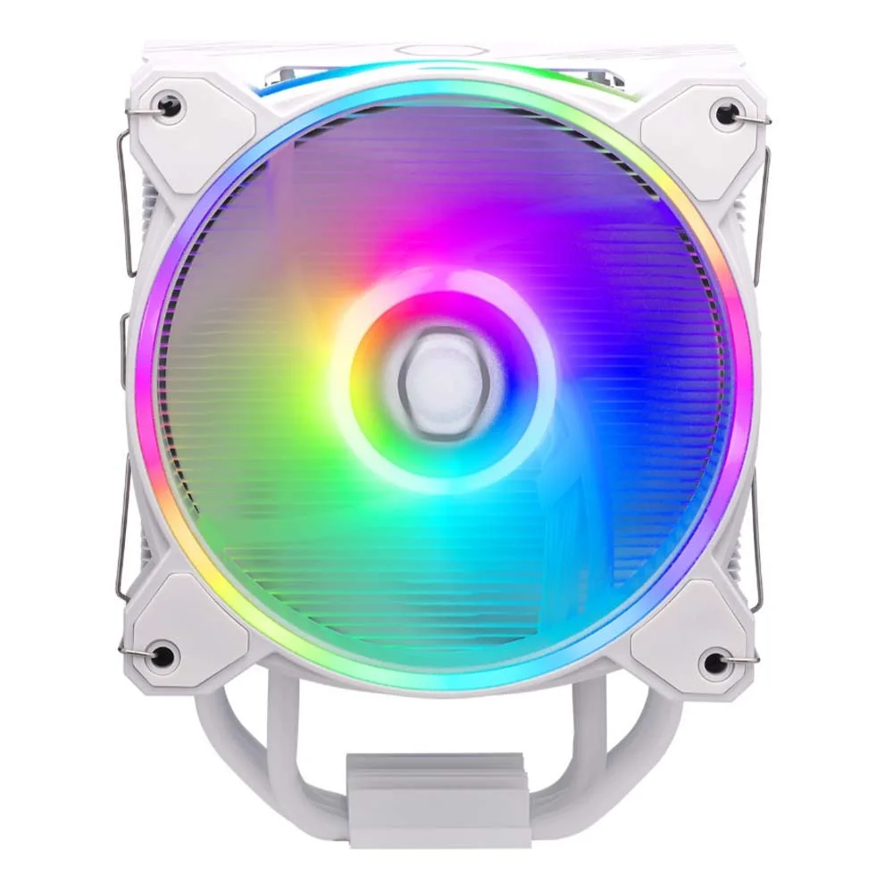 CoolerMaster Hyper 212 Halo Ψύκτρα Επεξεργαστή για Socket AM4/AM5/1200/115x/1700 με ARGB Φωτισμό Λευκή - Image 1