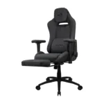 Aerocool Royal AeroSuede Καρέκλα Gaming Δερματίνης με Ρυθμιζόμενα Μπράτσα και Υποπόδιο Slate Grey