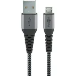 Goobay Braided USB 2.0 to micro USB Cable Γκρι 1m (49282)