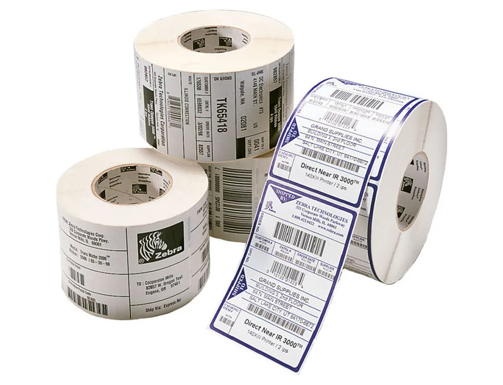 Zebra Z-Select 2000T 3006322 475 Αυτοκόλλητες Ετικέτες σε Ρολό για Εκτυπωτή Ετικετών 102x152mm - Image 1