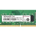 Transcend JetRam DDR4 με Module 1x16GB και Ταχύτητα 2666 για Laptop JM2666HSE-16G