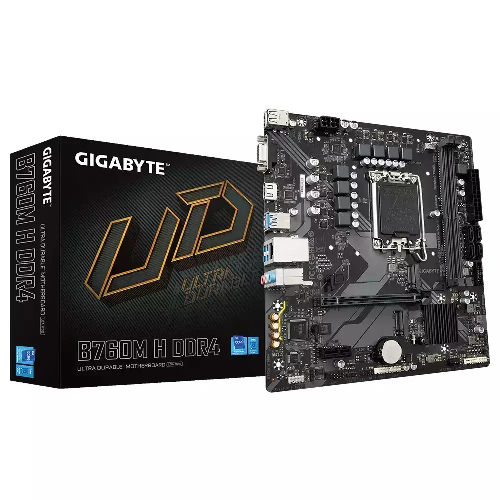 Gigabyte B760M H DDR4 rev. 1.0 Motherboard Micro ATX με Intel 1700 Socket - Image 1