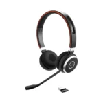 Jabra Evolve 65 SE MS Ασύρματα On Ear Multimedia Ακουστικά με μικροφωνο και σύνδεση Bluetooth / USB-A