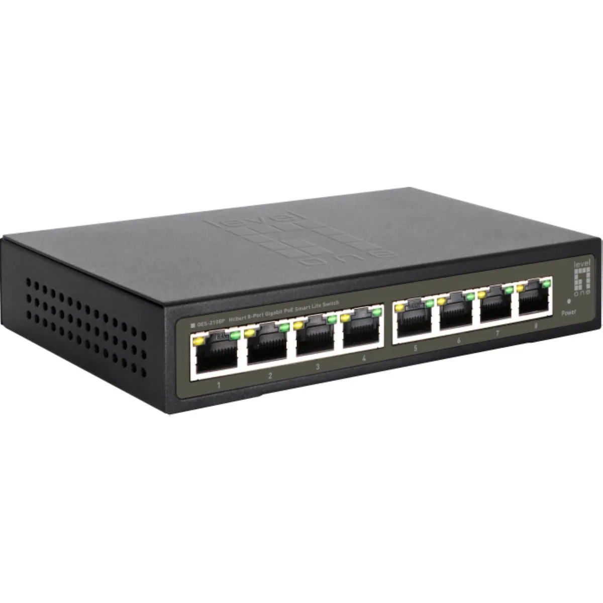 Level One GES-2108P Unmanaged L2 PoE+ Switch με 8 Θύρες Gigabit (1Gbps) Ethernet - Image 1