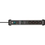 Brennenstuhl Πολύπριζο Aσφαλείας 4 Θέσεων με USB-A, Διακόπτη και Καλώδιο 3m 1391010400