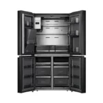 Hisense Ψυγείο Ντουλάπα 577lt NoFrost Υ178.5xΠ91.2xΒ72.5εκ. Μαύρο RQ760N4IFE