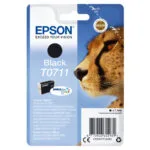 Epson T0711 Γνήσιο Μελάνι Εκτυπωτή InkJet Μαύρο (C13T07114022)