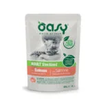 Oasy Adult Sterilised Υγρή Τροφή για Ενήλικες Γάτες σε Φακελάκι με Σολομό 85gr 1087