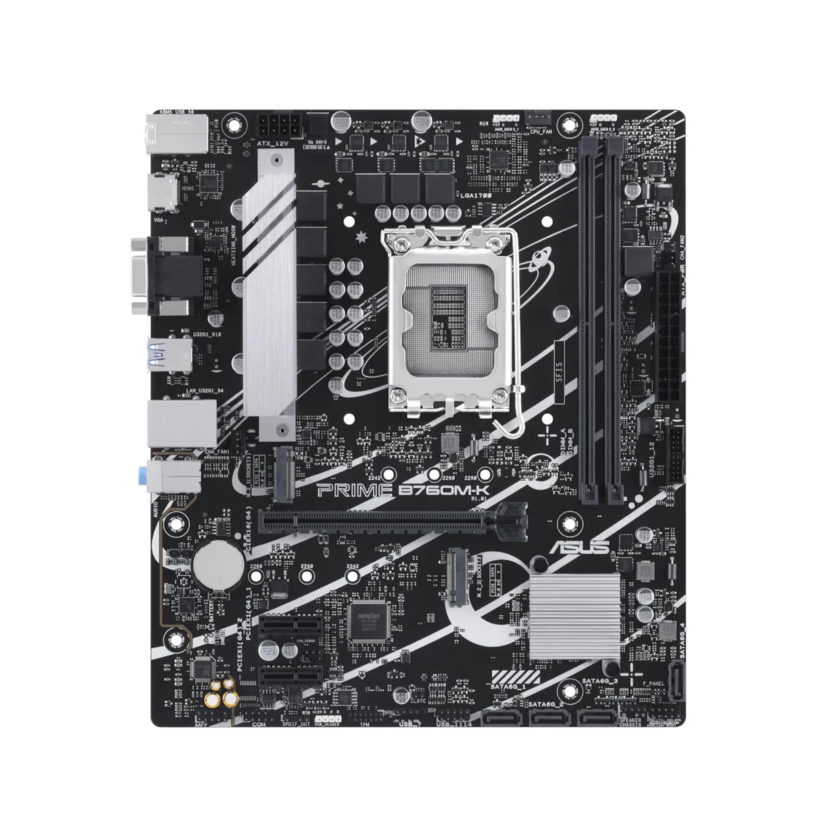 Asus PRIME B760M-K Motherboard Micro ATX με Intel 1700 Socket 90MB1FI0-M0EAY0 - Image 1