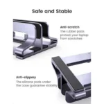 Ugreen Aluminum Vertical Stand Holder LP258 Βάση Στήριξης για Laptop έως 15.6" Silver