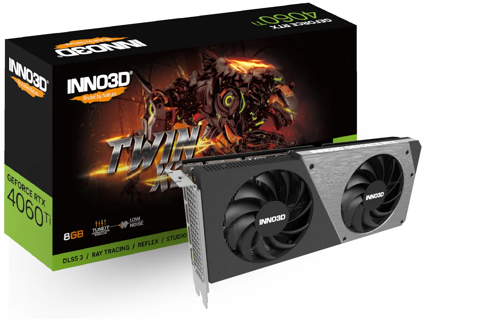 Inno 3D GeForce RTX 4060 Ti 8GB GDDR6 Twin X2 Κάρτα Γραφικών N406T2-08D6-171153N - Image 1