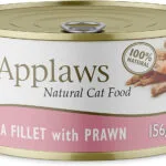Applaws Natural Cat Food Υγρή Τροφή για Ενήλικες Γάτες σε Κονσέρβα με Γαρίδες και Τόνο χωρίς Γλουτένη 156gr