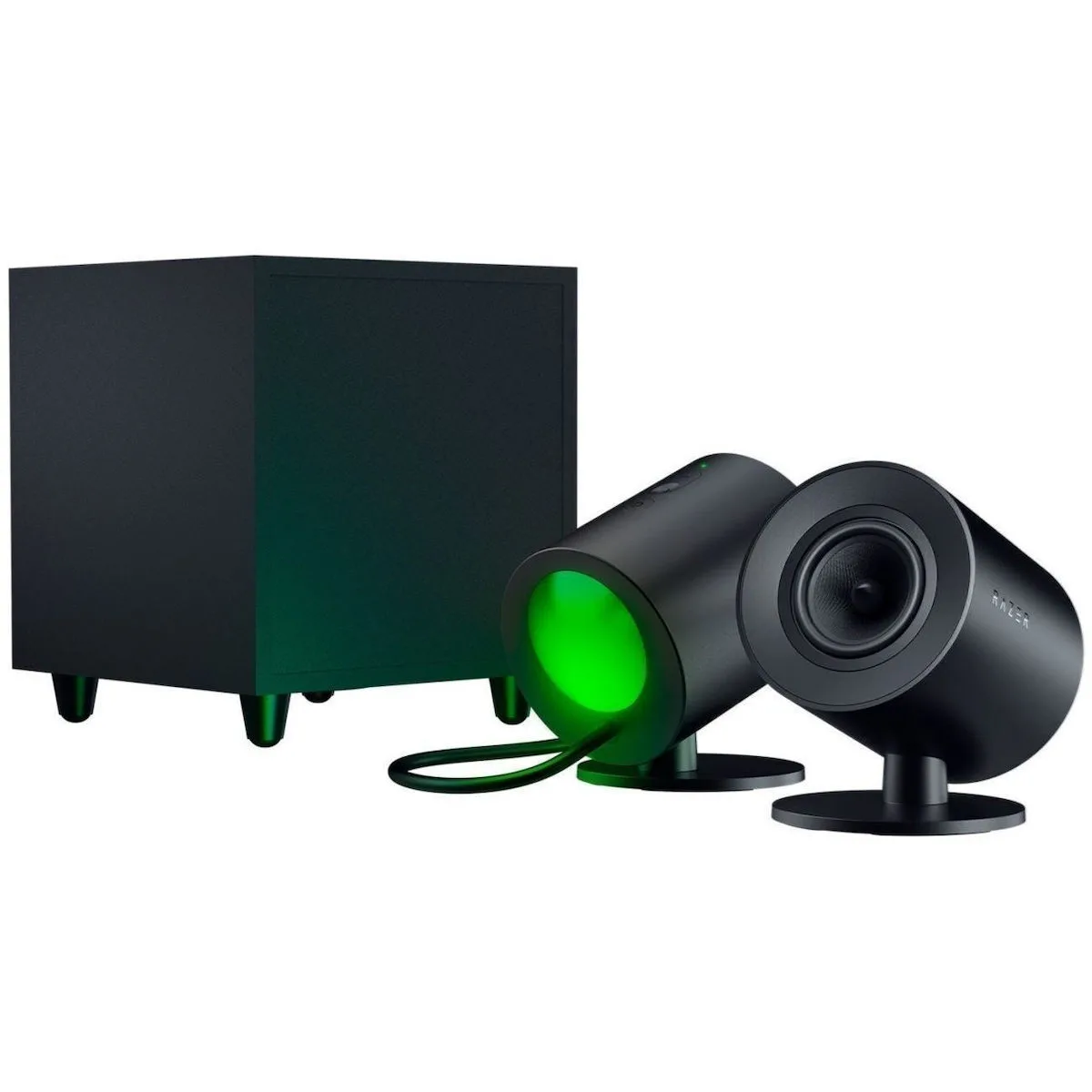 20230530101232_dd6bd5b1 Razer Nommo V2 Ασύρματα Ηχεία Υπολογιστή 2.1 με RGB Φωτισμό και Bluetooth σε Μαύρο Χρώμα - Image 1