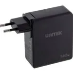 Unitek Φορτιστής με Θύρα USB-A και 2 Θύρες USB-C και Καλώδιο USB-C 140W Power Delivery Μαύρος (P1115A)