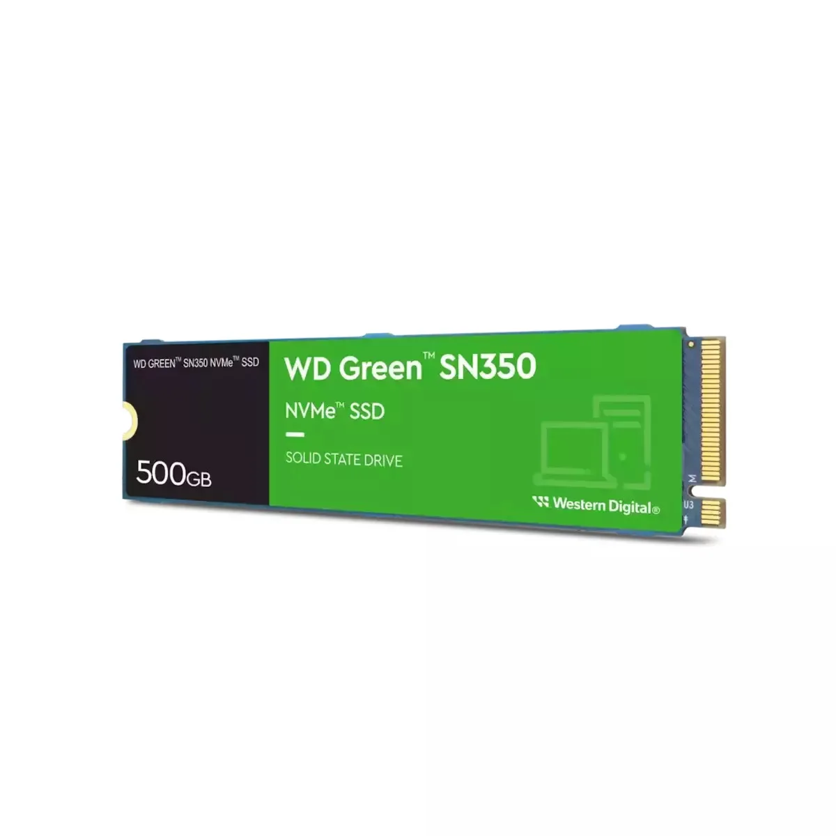 Western Digital Green SN350 SSD 500GB τύπου M.2 με σύνδεση PCI Express 3.0 WDS500G2G0C - Image 1