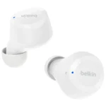 Belkin Soundform Bolt Earbud Bluetooth Handsfree Ακουστικά με Αντοχή στον Ιδρώτα και Θήκη Φόρτισης Λευκά