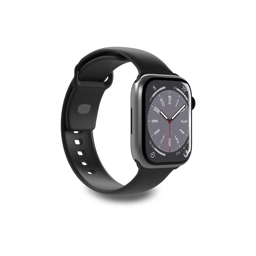 Puro Icon Λουράκι Σιλικόνης Μαύρο (Apple Watch 38/40/41mm) - Image 1
