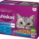 Whiskas Sachets Flavours Υγρή Τροφή για Γάτες σε Φακελάκι με Μπακαλιάρο, Σολομό, Τόνο και Ψάρια 12x85gr 318535