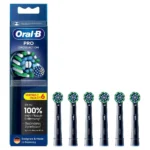 Oral-B Pro CrossAction Ανταλλακτικές Κεφαλές για Ηλεκτρική Οδοντόβουρτσα Black 860229 6τμχ
