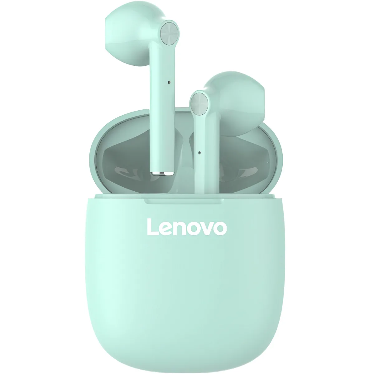 Lenovo HT30 Earbud Bluetooth Handsfree Ακουστικά με Θήκη Φόρτισης Mint Green - Image 1