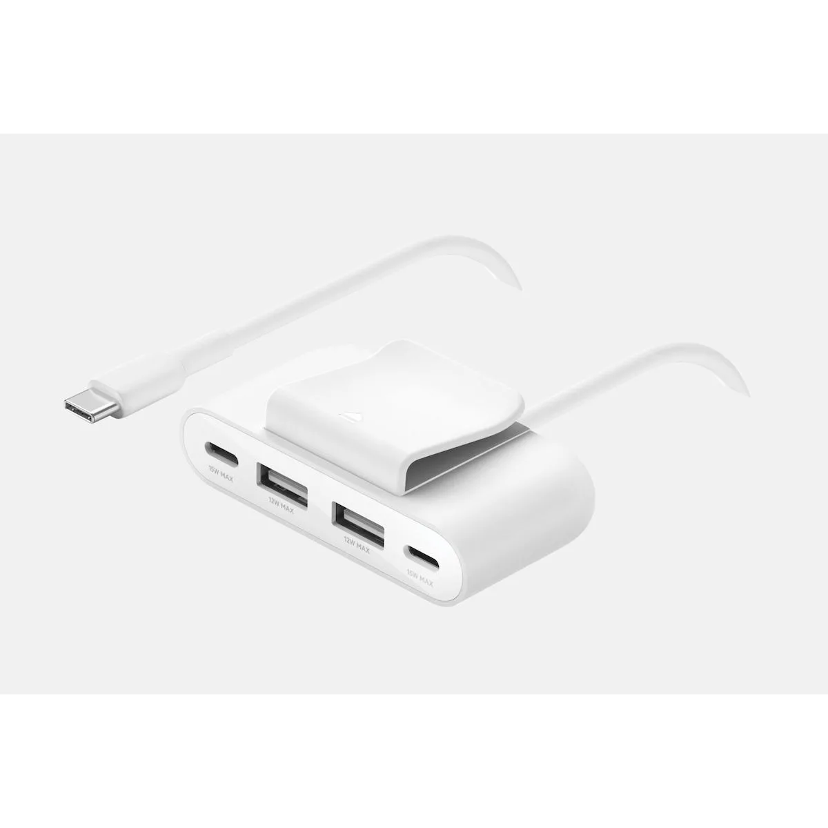 Belkin USB 2.0 Hub 4 Θυρών με σύνδεση USB-C Λευκό (BUZ001BT2MWHB7) - Image 1