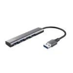Trust USB 3.2 Hub 4 Θυρών με σύνδεση USB-A Ασημί (24947)