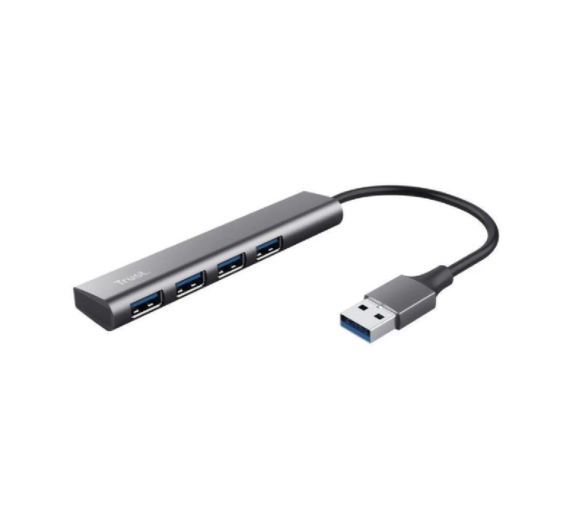 Trust USB 3.2 Hub 4 Θυρών με σύνδεση USB-A Ασημί (24947) - Image 1