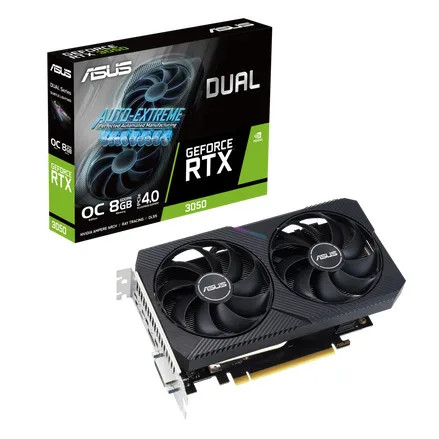 Asus GeForce RTX 3050 8GB GDDR6 Dual V2 OC Κάρτα Γραφικών 90YV0GH6-M0NA00 - Image 1