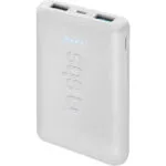 SBS ‎Pocket Line Power Bank 5000mAh με 2 Θύρες USB-A Λευκό
