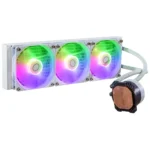 CoolerMaster MasterLiquid 360L Core Υδρόψυξη Επεξεργαστή Τριπλού Ανεμιστήρα 120mm για Socket AM4/AM5/1700/1200/115x με ARGB Φωτισμό Λευκή
