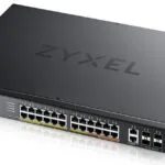 Zyxel Managed L3 PoE+ Switch με 24 Θύρες Gigabit (1Gbps) Ethernet και 4 SFP Θύρες
