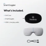 PowerDot SmartGoogles Συσκευή Μασάζ Shiatsu για το Σώμα με Υπέρυθρη Θερμότητα και Δόνηση Γκρι TM03350-01